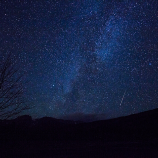 Meteors and Milky Way Sprague Lake