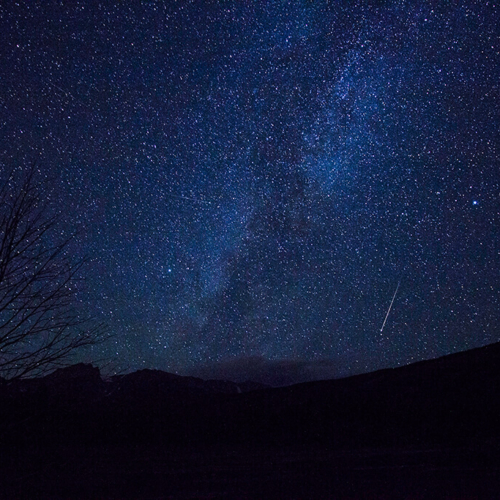 Meteors and Milky Way Sprague Lake