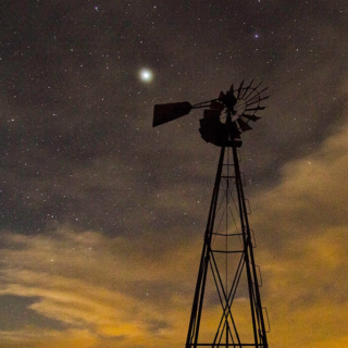 Stars, Windmill and Clouds 2