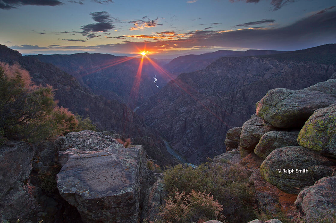 Sunset at the Black Canyon of the Gunnison