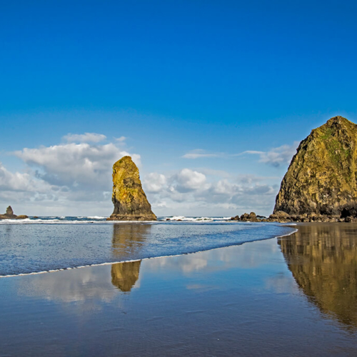 The Needles and Haystack Rock