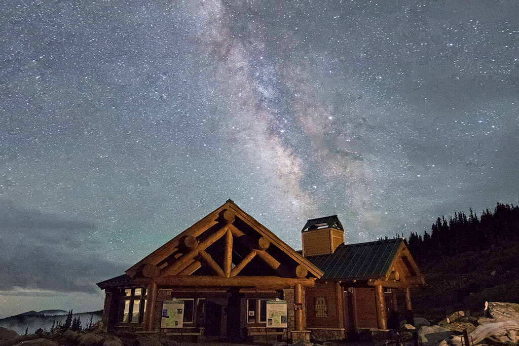 Visitor Center and Milky Way Mt Goliath