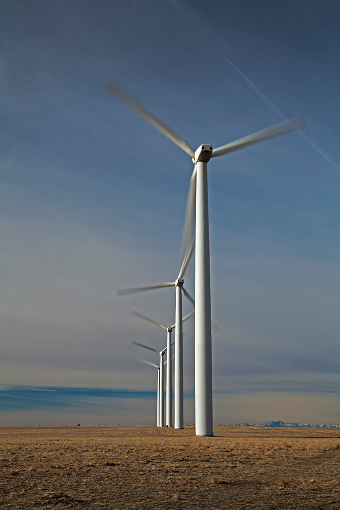 Wind Turbines on Colorado Prairie