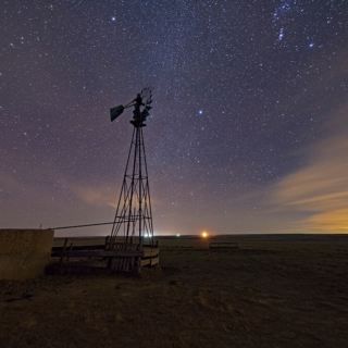 Windmill and Milky Way
